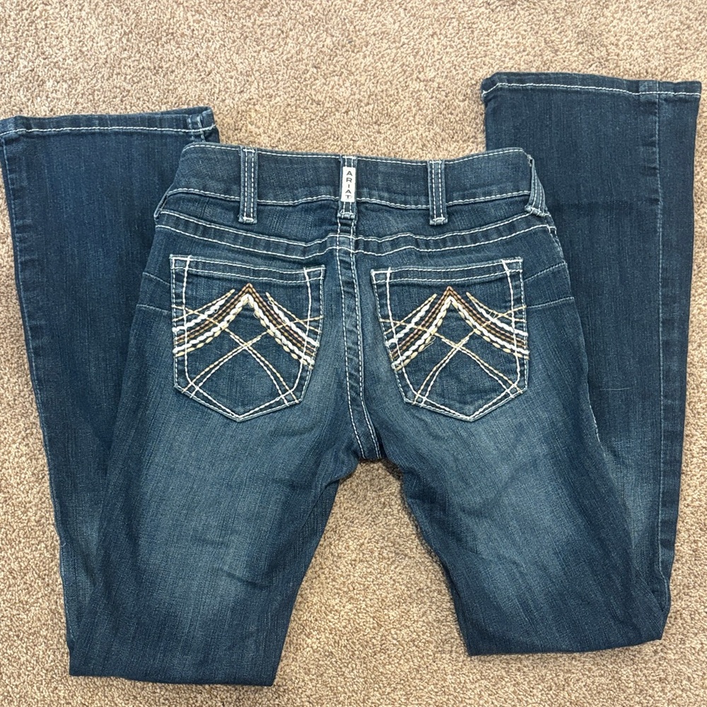 Ariat R.E.A.L. Low Rise Stretch Rosy Whipstitch Boot Cut Jean